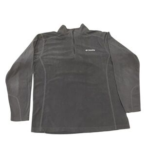 Columbia Gray Fleece Quarter Zip Pullover Men’s Medium